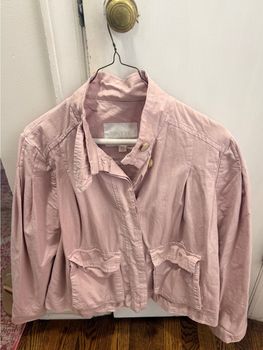 ZARA pale pink coat